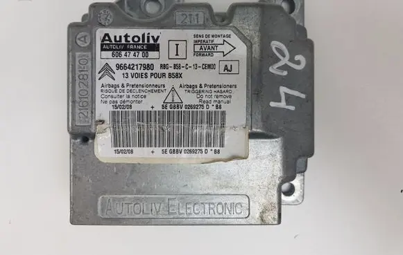 Citroen C4 Grand Picasso Airbag control unit/module 606474700 9664217980