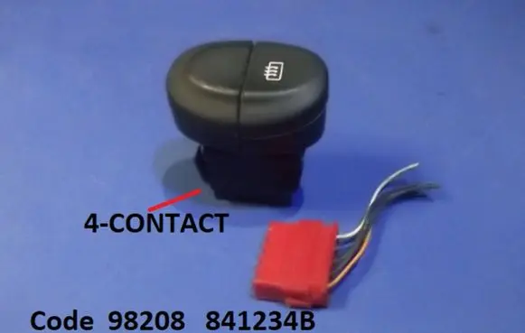 Renault Scenic I Windscreen/window heater switch 98208 841234B