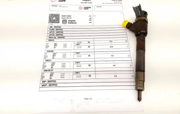 Honda HR-V Fuel injector 16450RZ0G01 0445110532