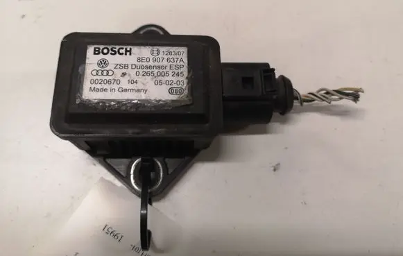 Audi A4 S4 B6 8E 8H ESP acceleration yaw rate sensor 0265005245 8E0907637A