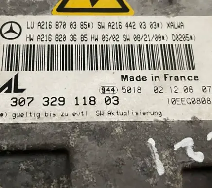 Mercedes-Benz S W221 Xenon control unit/module A2168700385 A2168203685 A2164420303