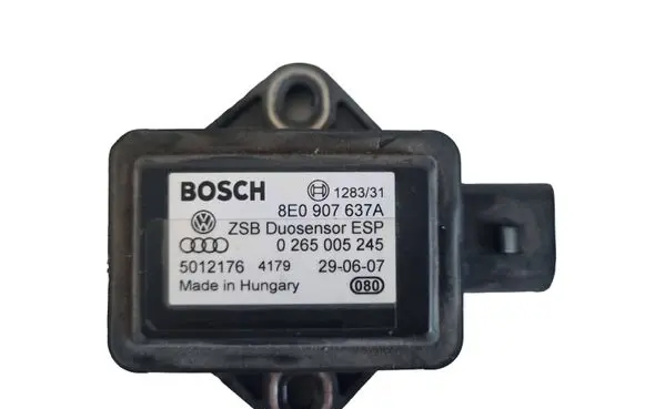 Audi A8 S8 D3 4E ESP acceleration yaw rate sensor 8E0907637A 5012176 0265005245