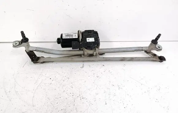 Front wiper linkage and motor