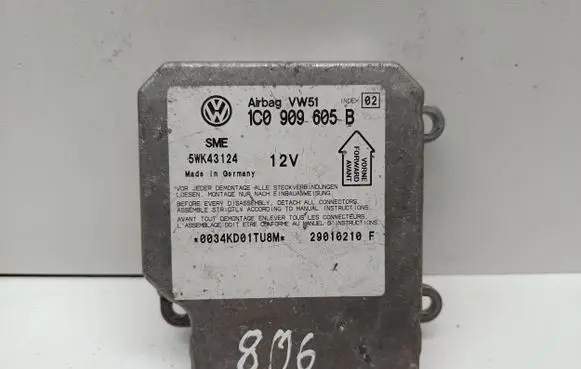 Volkswagen PASSAT B5.5 Airbag control unit/module 1C0909605B 5WK43124 29010210F