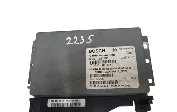 Peugeot 407 Gearbox control unit/module 0260002922 9659205980
