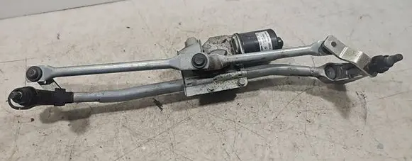 Front wiper linkage and motor