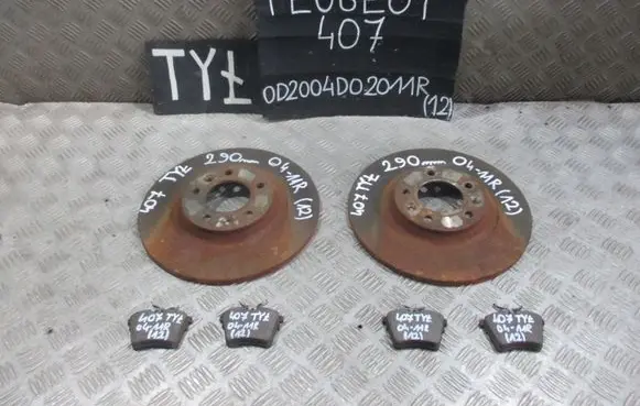 Peugeot 407 Rear brake disc
