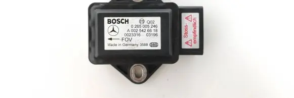 Mercedes-Benz E W211 ESP acceleration yaw rate sensor A0025426618 0265005246 002331603196