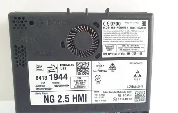 Opel Astra K GPS navigation control unit/module 84131944 7513400478