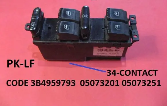 Volkswagen PASSAT B5 Electric window control switch 3B4959793 05073201