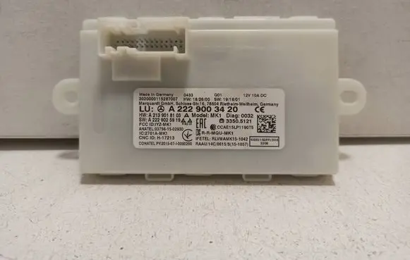 Mercedes-Benz EQC Keyless (KESSY) go control unit/module A2229003420 A2139018103 A2229025919