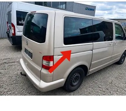 Volkswagen Multivan T5 Sliding door rail trim 7H1843796