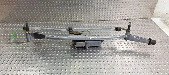 Front wiper linkage and motor