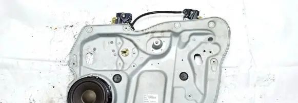 Sliding door window regulator with motor