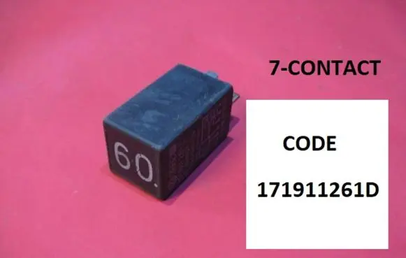 Volkswagen Golf II Glow plug pre-heat relay 171911261D