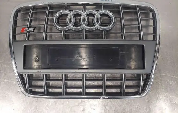 Audi A6 S6 C6 4F Front bumper upper radiator grill 4F0853651AJ 4F0853651