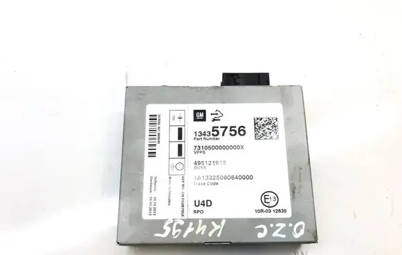 Opel Zafira C Other control units/modules 13435756 7310500000000X 495121918