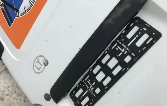 Opel Movano A Trunk door license plate light bar 