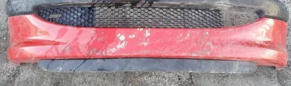 Peugeot 206 Front bumper raudonas
