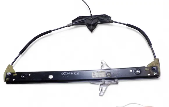 Rear window lifting mechanism without motor