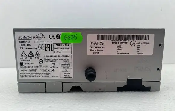 Ford Ecosport Radio/CD/DVD/GPS head unit LX7T18D804HF