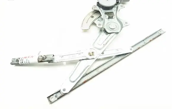 Rear door window regulator with motor
