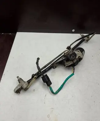 Front wiper linkage and motor