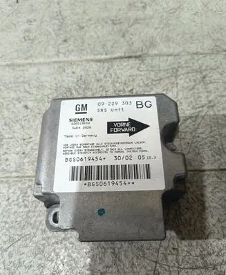 Opel Zafira A Airbag control unit/module 09229303