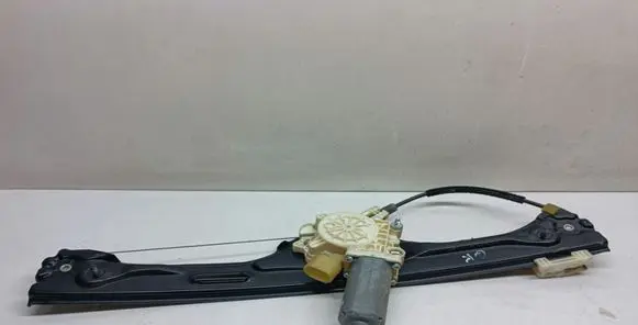 Rear door window regulator with motor