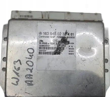 Mercedes-Benz ML W163 ESP acceleration yaw rate sensor 1635450232