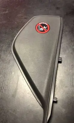 Opel Vectra C Dashboard side end trim 9180748
