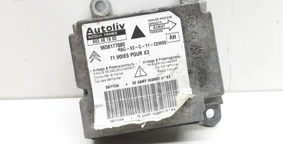 Citroen C5 Airbag control unit/module 9658177080