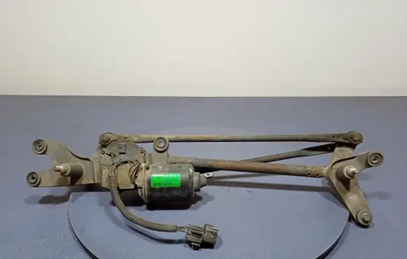 Front wiper linkage and motor
