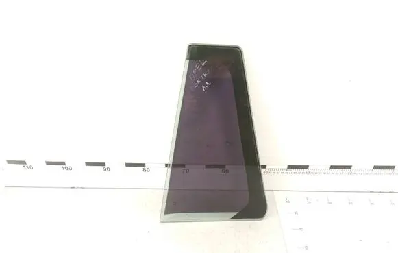 Opel Vectra C Rear vent window glass DOT90AS2M350 43R06711