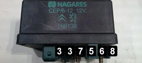 Peugeot 607 ABS relay 598138