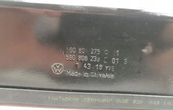 Volkswagen Golf VII Sun visor 5G0805275C
