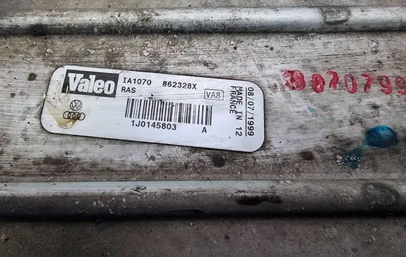 Audi A3 S3 8L Intercooler radiator 1J0145803