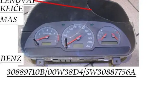 Volvo S40, V40 Speedometer (instrument cluster) 30889710B SW30887756A