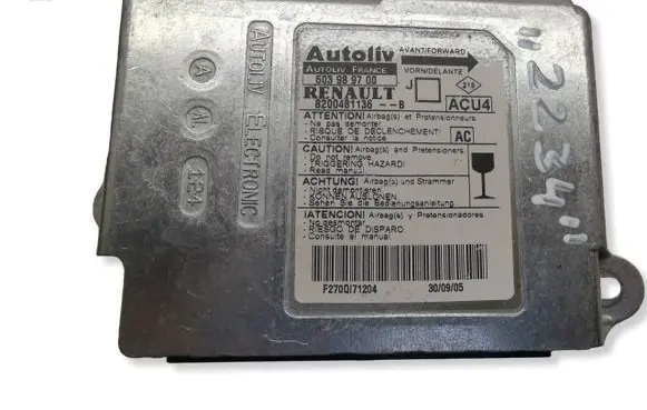 Renault Scenic II - Grand scenic II Airbag control unit/module 8200481136B 603989700