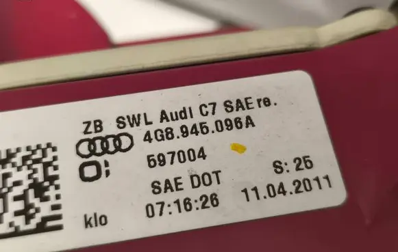 Audi A7 S7 4G Rear/tail lights set 4G8945095