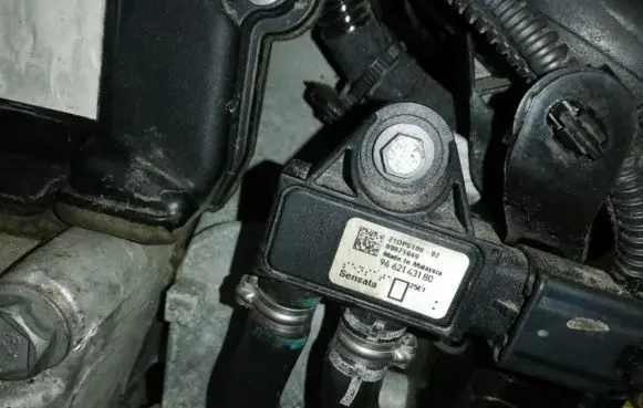 Citroen C4 II Exhaust gas pressure sensor 9662143180 09871669