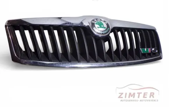 Skoda Octavia Mk2 (1Z) Front bumper upper radiator grill 1Z0853651C