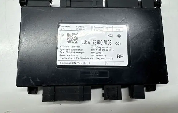 Mercedes-Benz CLS C218 X218 Seat control module A1729007003 A1729021203 A1729018901