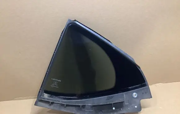 Rear vent window glass