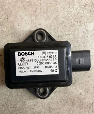 Audi A6 S6 C5 4B ESP acceleration yaw rate sensor 8E0907637A 0022357 0265005245