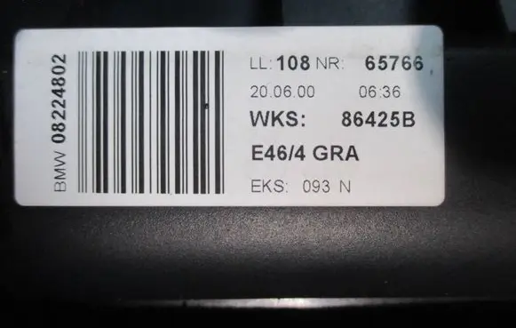 BMW 3 E46 Sunroof glass 86425B 65766 E464GRA