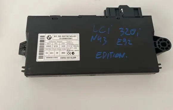 BMW 3 E92 E93 CAS control unit/module 9278745 5WK49515LBR 2120603391