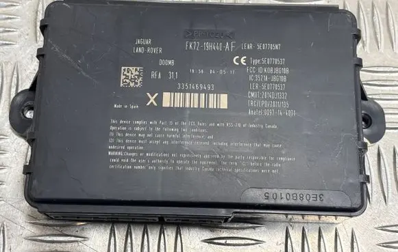 Keyless (KESSY) go control unit/module