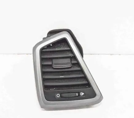 Dashboard air vent grill cover trim