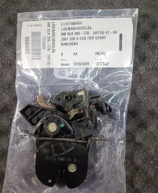 Mercedes-Benz SLK R170 Tailgate/trunk/boot lock/catch/latch A1707500484